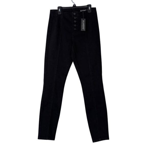 BLANKNYC Skinny Jeans Women’s Size 27 Black Stretch Denim Button Fly NWT - Picture 1 of 7